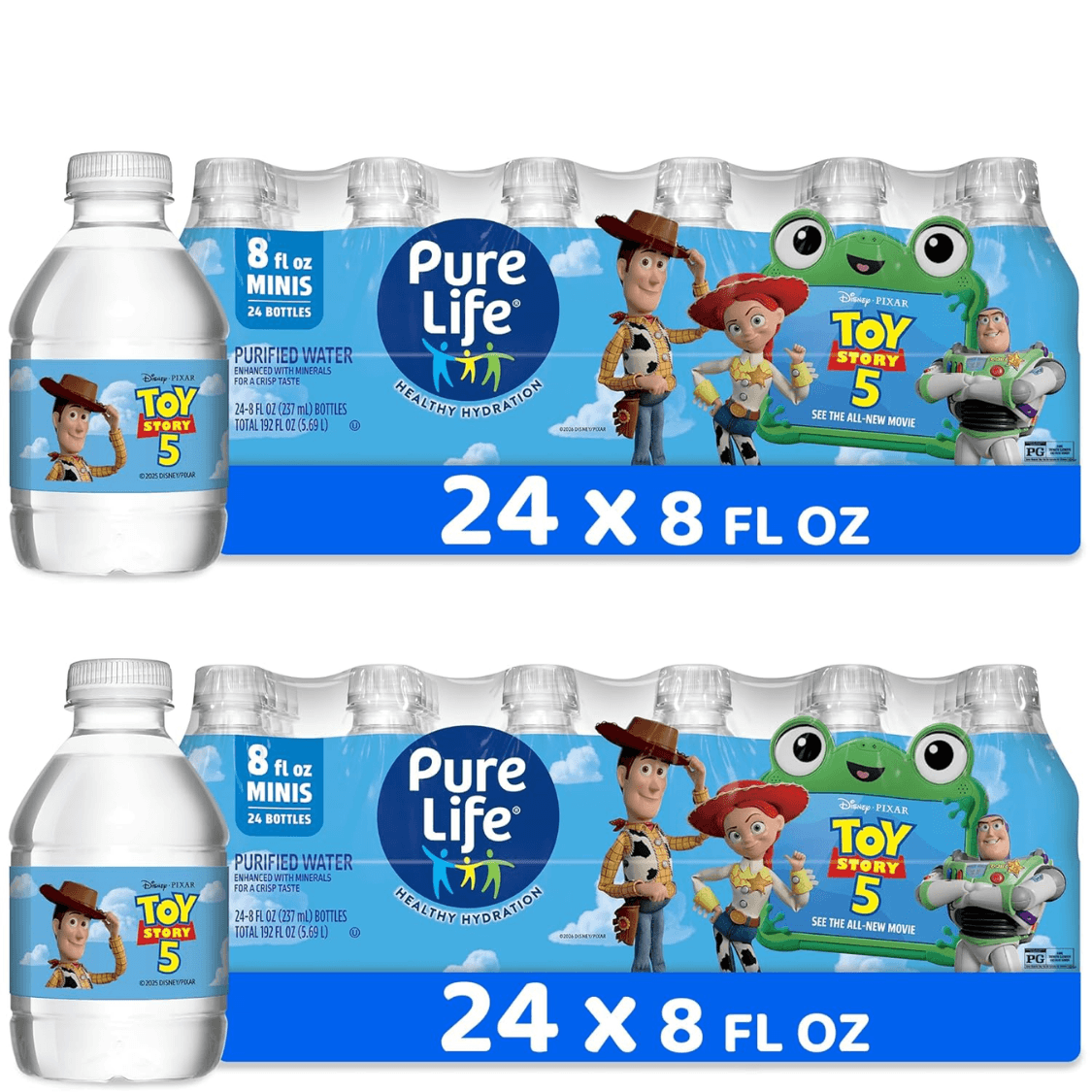 Reines Flaschenwasser, 48er Pack (8fl Oz)