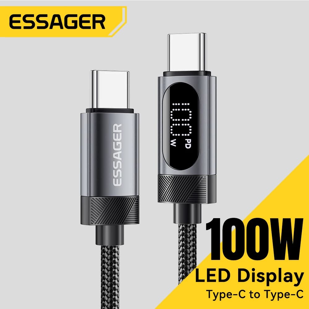 كابل USB-C بشاشة رقمية للآيفون 17/16/15