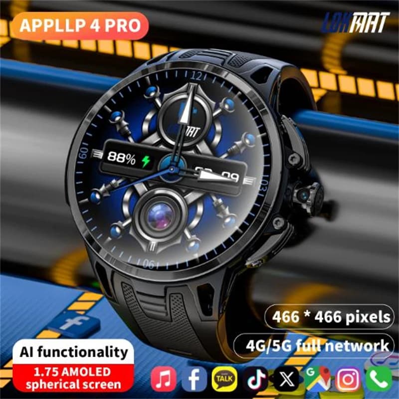 ساعة ذكية 4G مع شاشة AMOLED