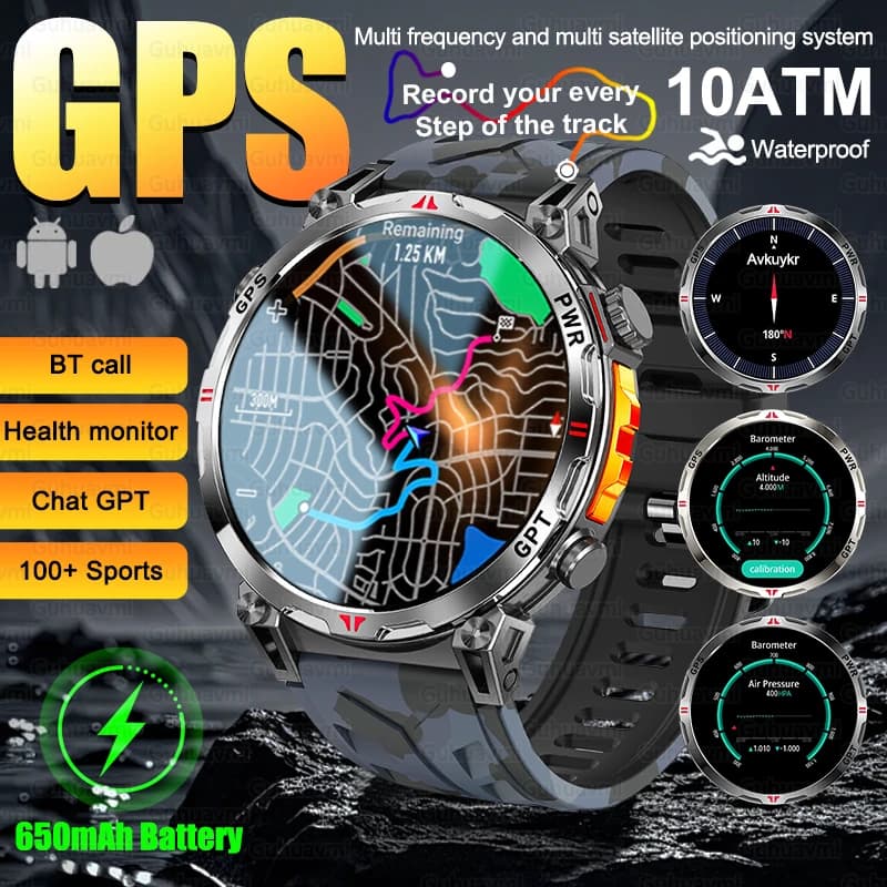 Military GPS Sports Watch
