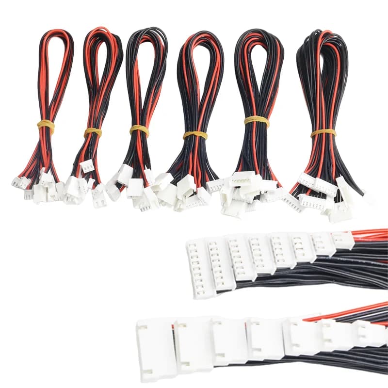 5 قطع/لوس JST-XH 1S 2S 3S 4S 5S 6S 20سم 22AWG Lipo توازن سلك تمديد سلك مفرغ سلك الرصاص سلك لبطاريات Lipo RC لودر