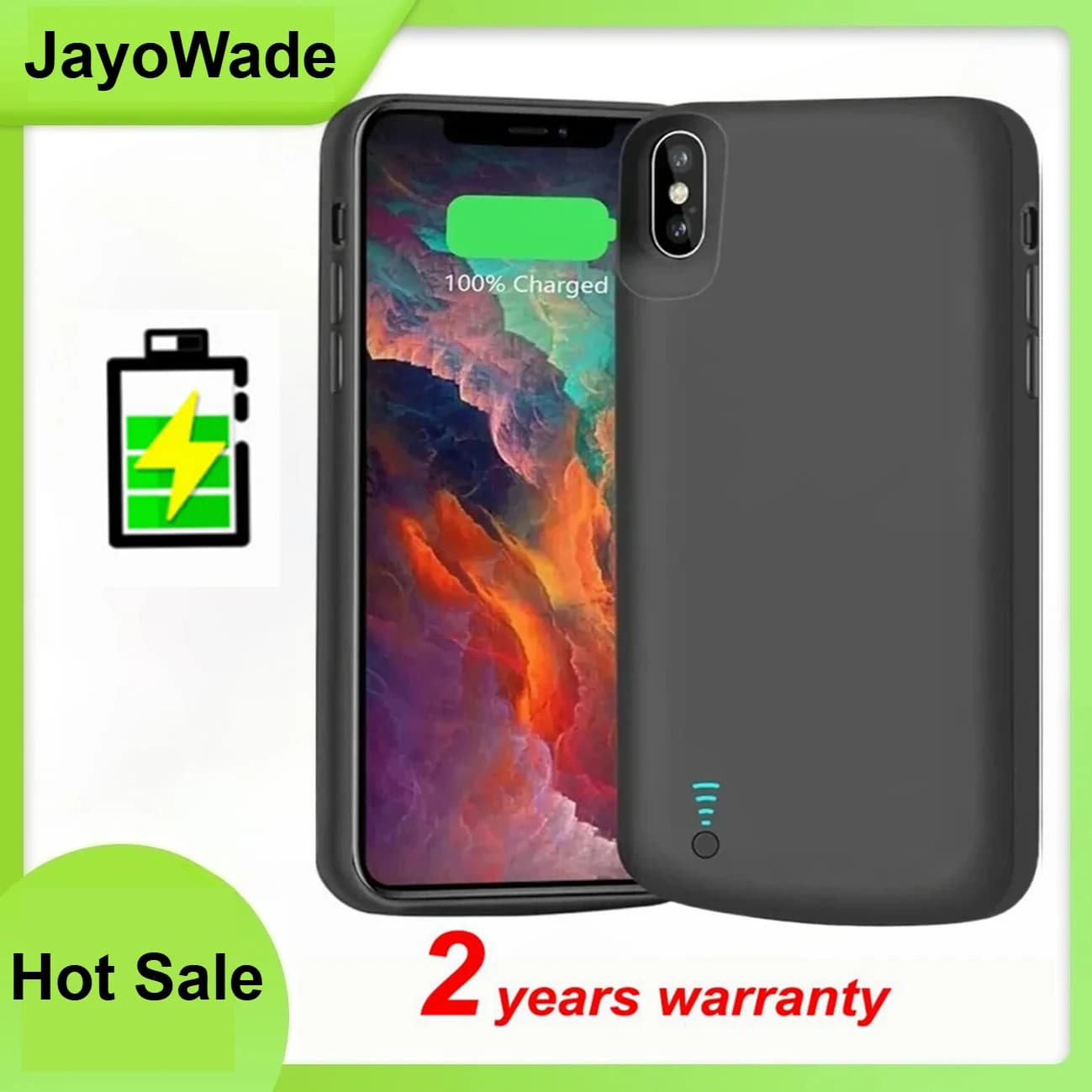 حامل حماية iPhone X/XS/XR/Xs Max مع محفظه بطاريه 10000 مها