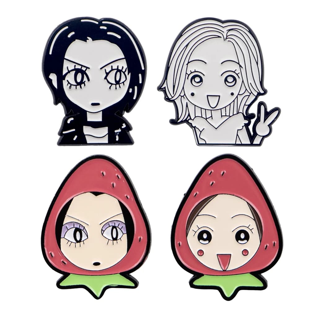 Klassische japanische Anime-Mädchen Oosaki Nana Anstecknadeln für Rucksack Emaille Pin Damen Brosche Abzeichen für Kleidung Schmuck Zubehör