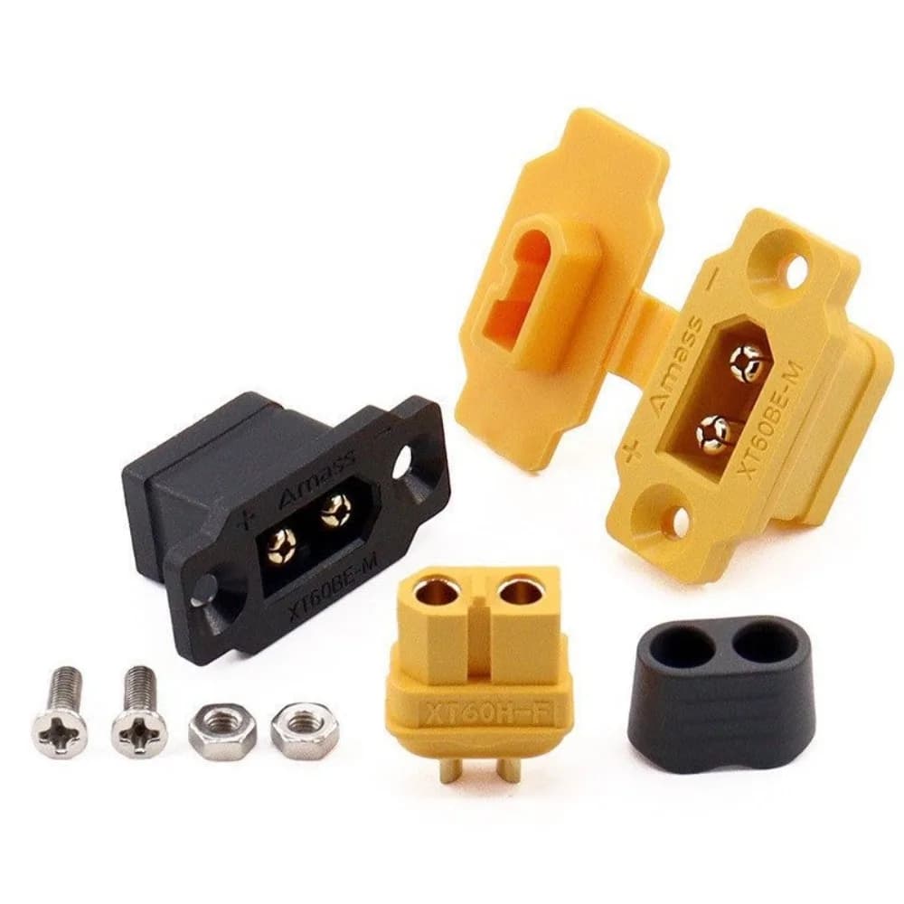 Installieren Sie den XT60BE-M-F-Stecker, Osten, schwarzen-gelben Buchsenstecker mit Abdeckung, tragbaren Drahtkabelstecker für RC FPV Motor ESC