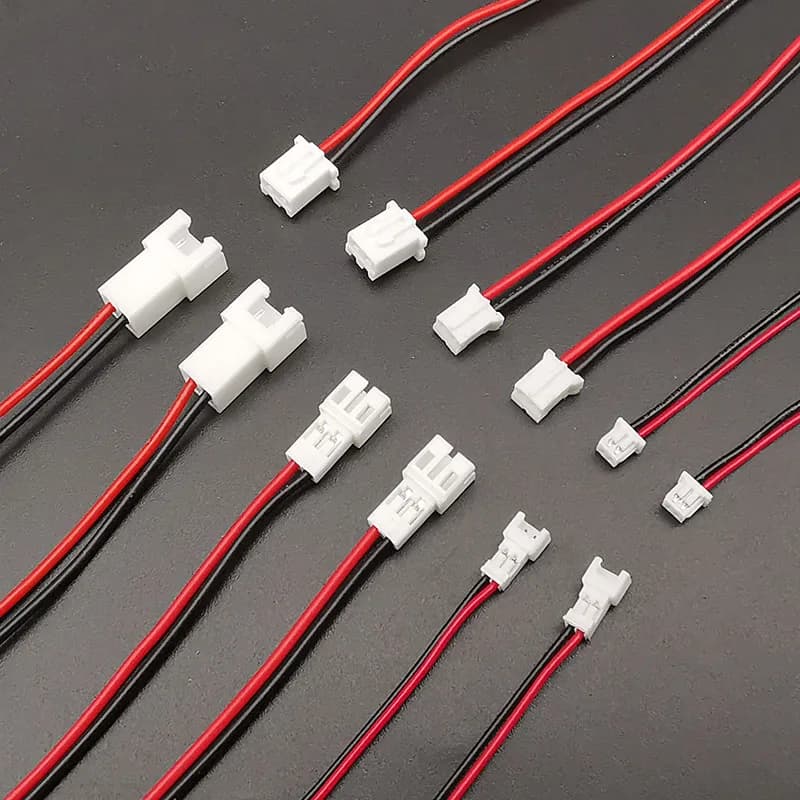 5/10 Par Mini Micro JST 1,25 mm/PH 2,0 mm/XH 2,54 mm Malla 2 pole macho-hembra con cables