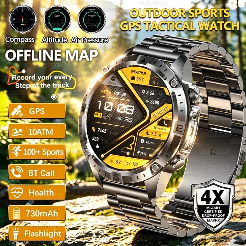 New outdoor GPS watch with 2GB memory and health tracker