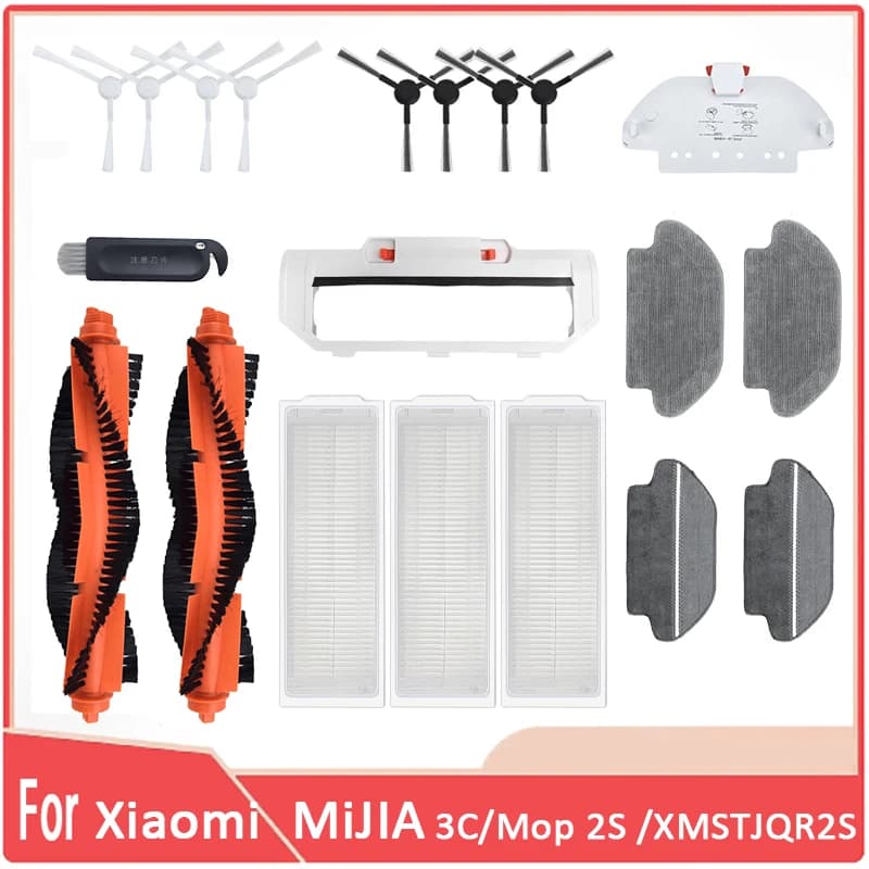 Compatibili per Xiaomi Robot Vacuum S10 S12 B106GL / Mop 2S XMSTJQR2S Sostituzione Parti principali Pelo Filtro Tela Accessori