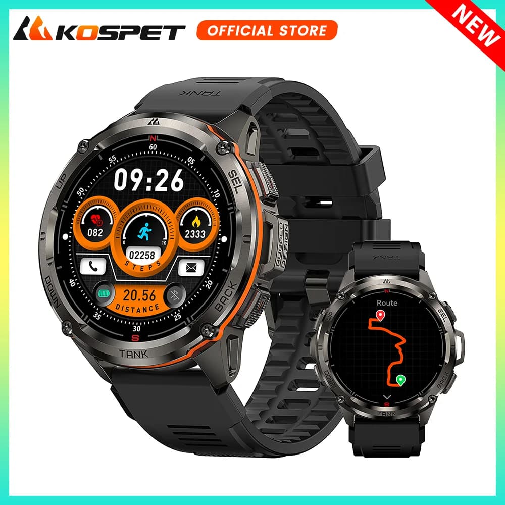 شات ووتش KOSPET TANK T3 - لاسلكي لرجال