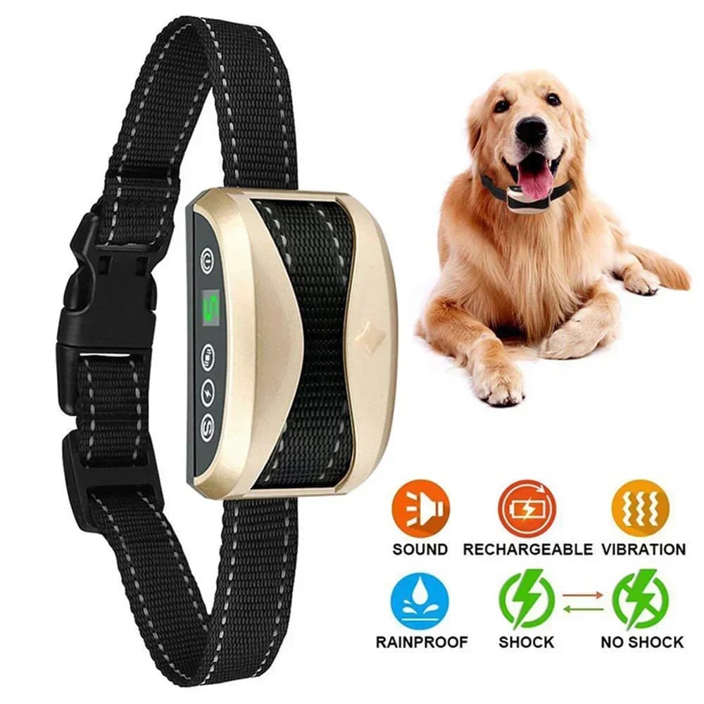 Hundehalsband Anti Bark Control Kragen Hund Training Zubehör Wasserdicht Wiederaufladbare Anti Bellen Für Hunde Training Halsbänder