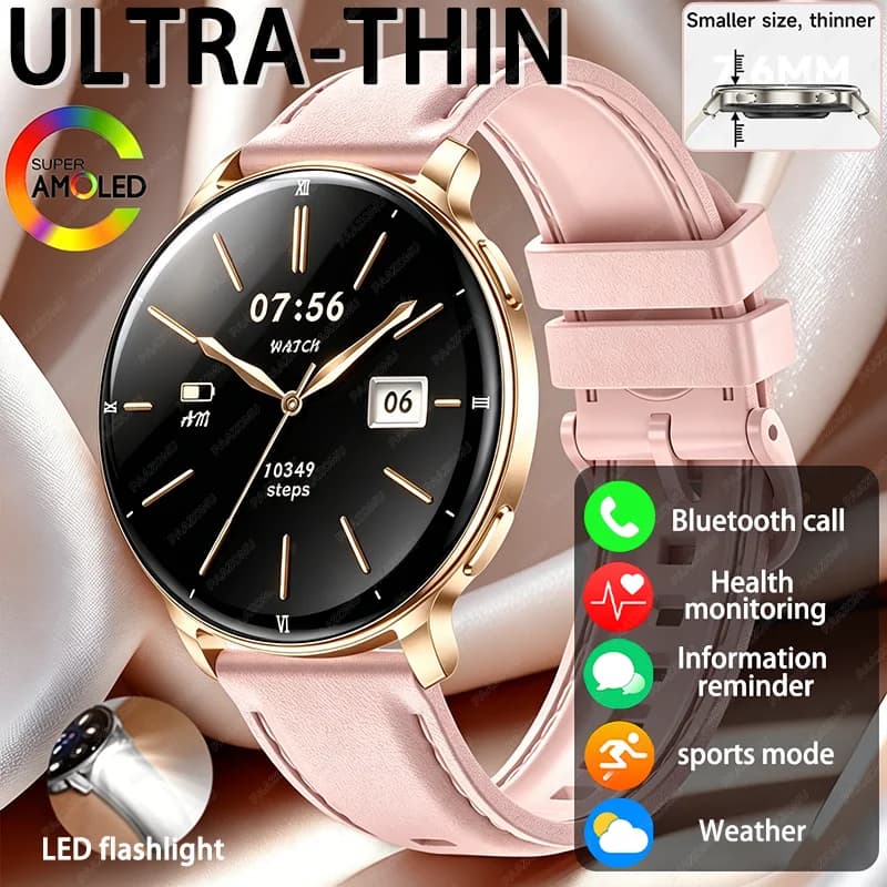 Die neue Outdoor-Smartwatch wurde 2026 auf den Markt gebracht und verfügt über ein 1,32-Zoll-Display, Nachrichtenbenachrichtigungen, Anrufannahme, Schlafüberwachung und ist ein Geschenk für Frauen.