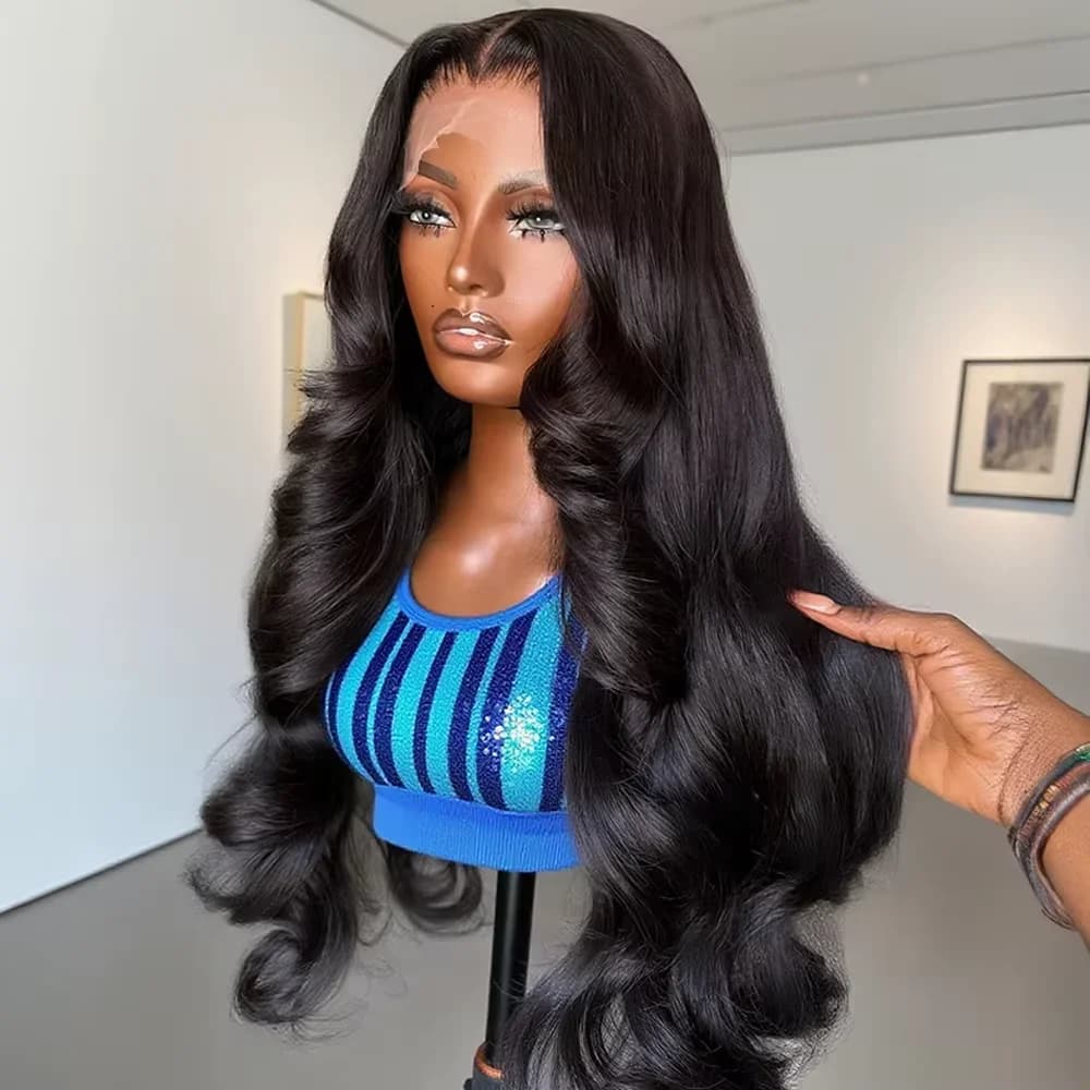 30 32Inch Body Wave HD Lace Front Wigs Pre Plucked Loose Wave 300% Density 13x6 HD Lace Frontal Wig Glueless Human Hair Wig