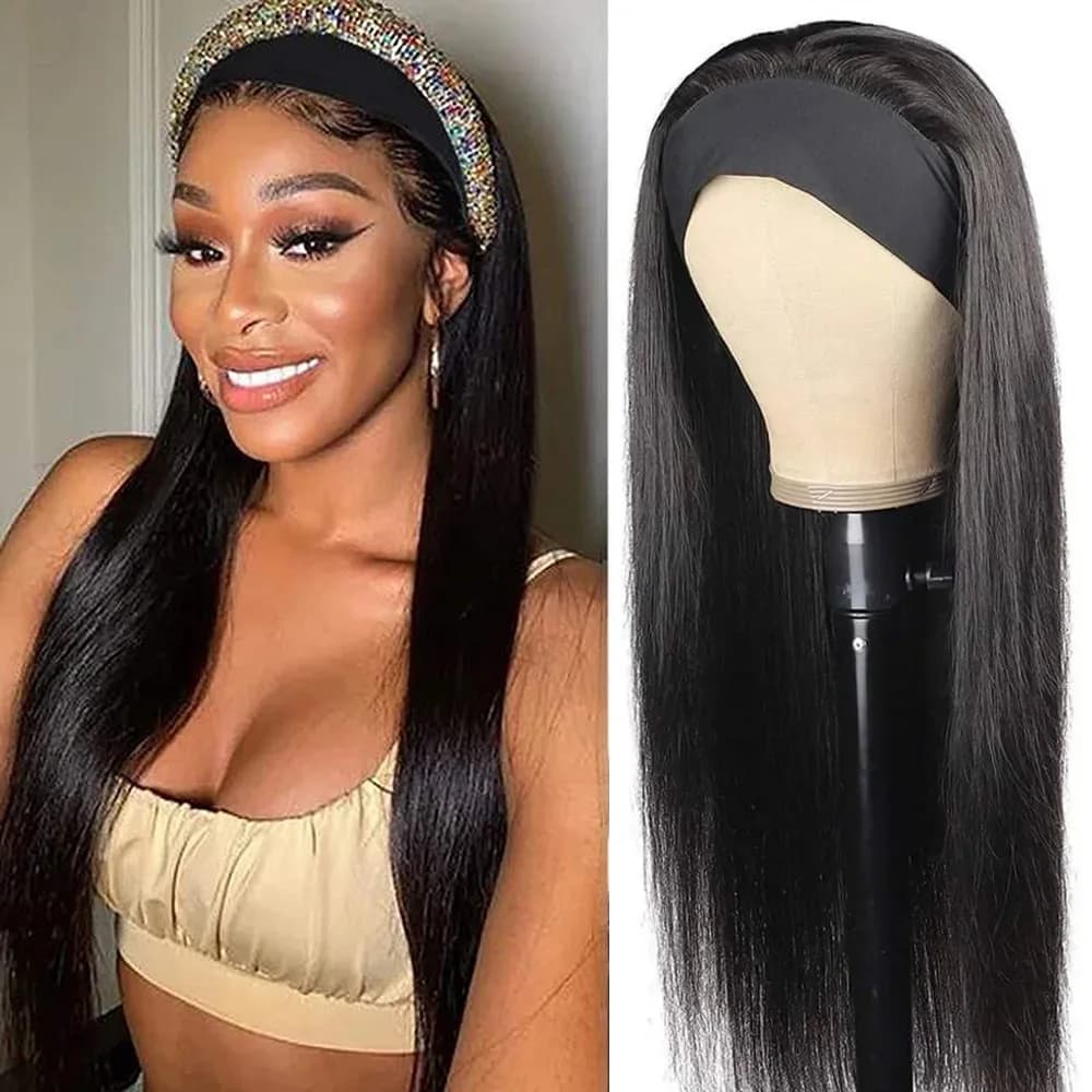 wig من شعر بشري مستقيم عظمي،wigات شعر بشري كاملة مصنوعة بالآلة،wigات شعر بشري بيروفية للنساء السوداوات سهلة الاستخدام 180%