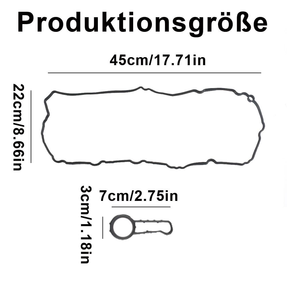 Ventildeckeldichtung Gummi Öldichtung schwarz