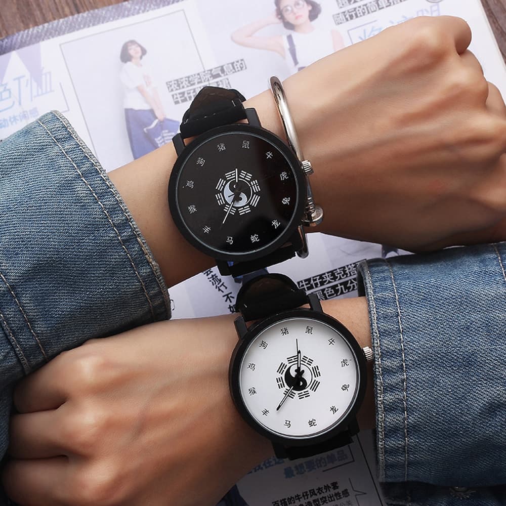 Mode Casual Großes Zifferblatt Gürteluhr