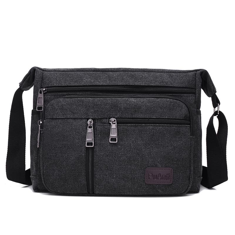 Koreanischer Canvas-Beutel für Männer - Diagonale Ein-Trage-Tasche