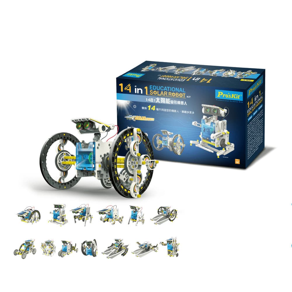 Energía solar Deformación Robot Puzzle Juguete Montado Para niños