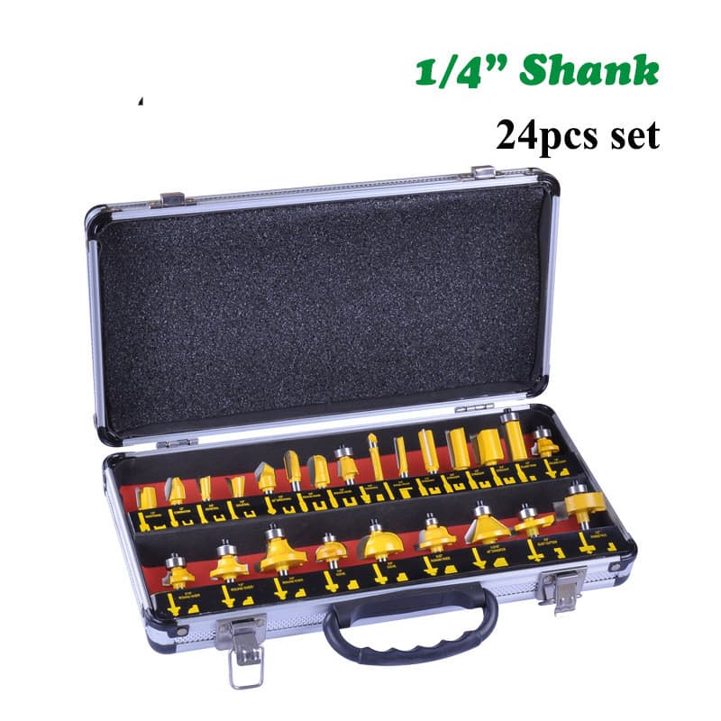 Woodworking Router Set, Trim Router Head Aluminum Box Set