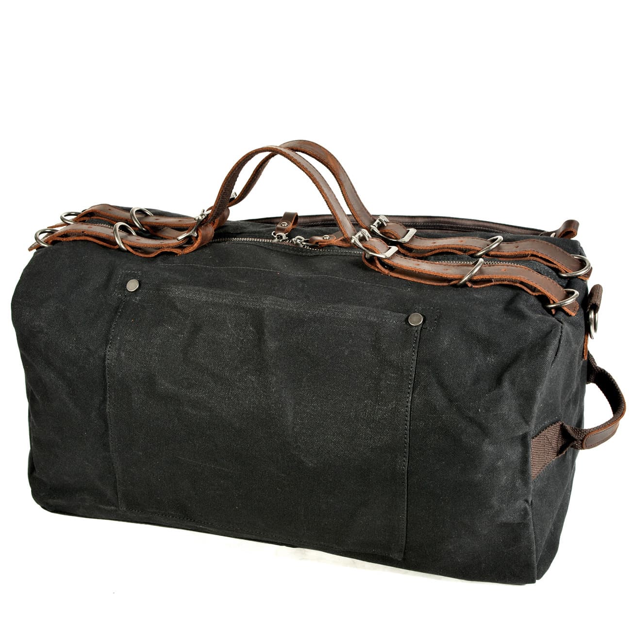 Vintage-Dicke Ölwachsleinwand-Schultertasche