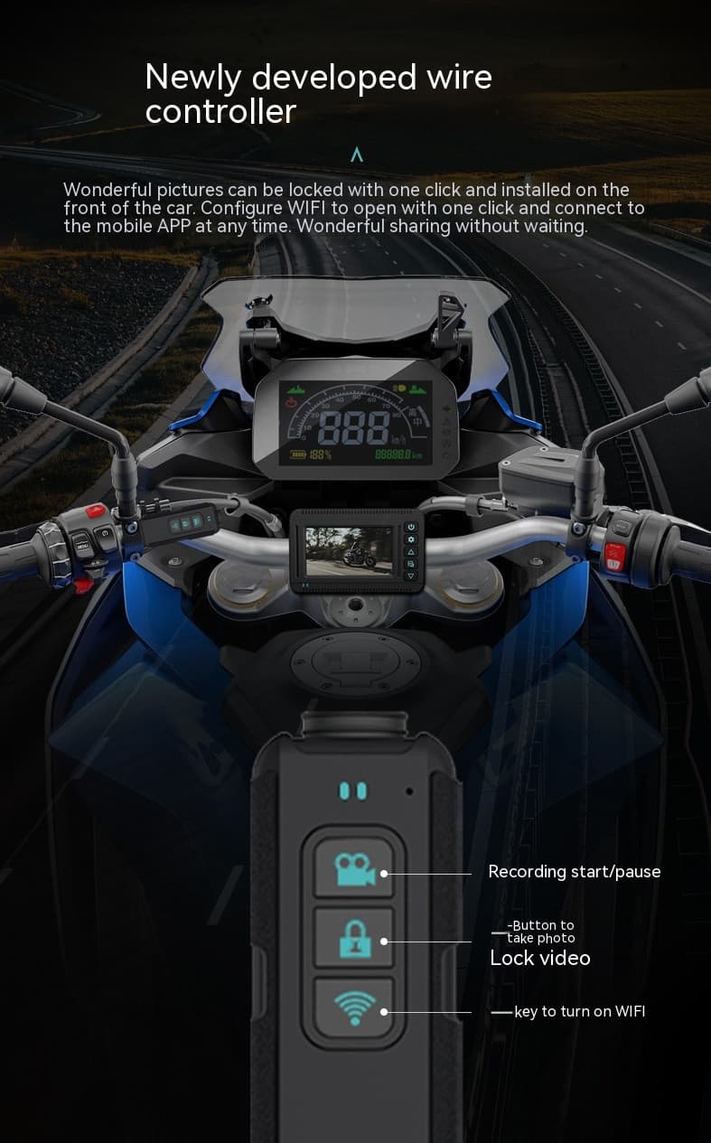 تتبع GPS لجهاز التسجيل المائي للموتوسيكل عالي الدقة