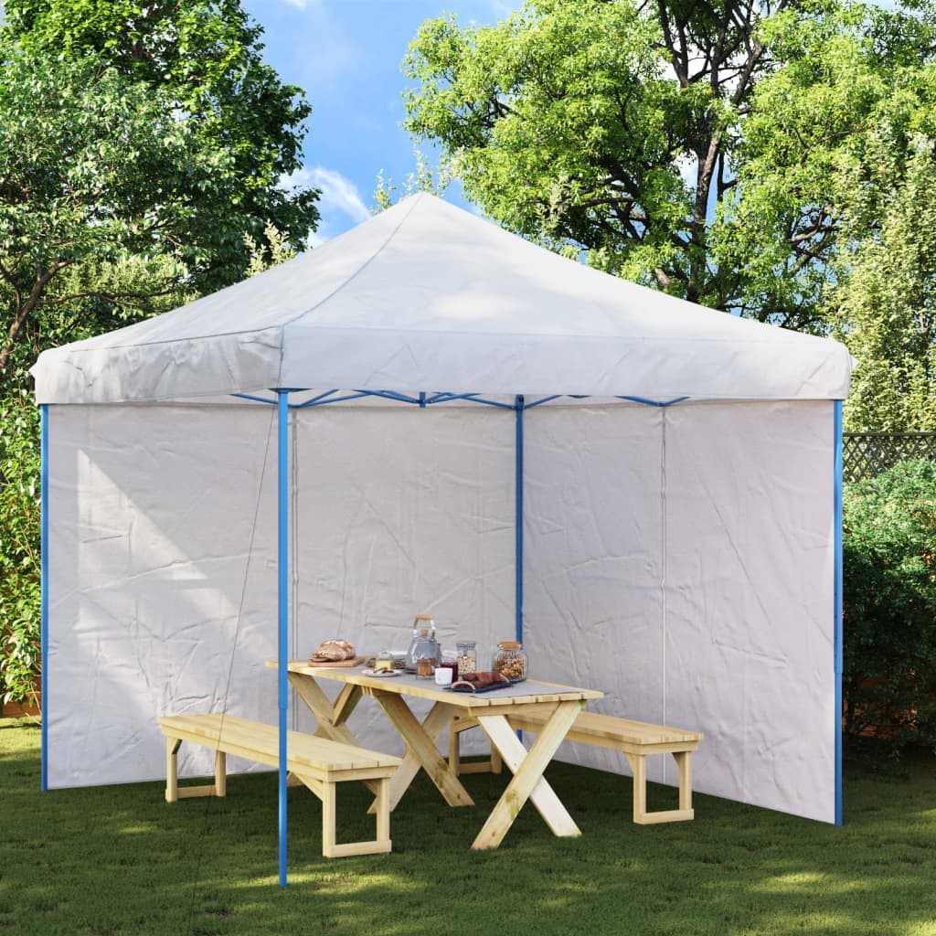 Pareti laterali per tenda, 2 pezzi con cerniera in PE