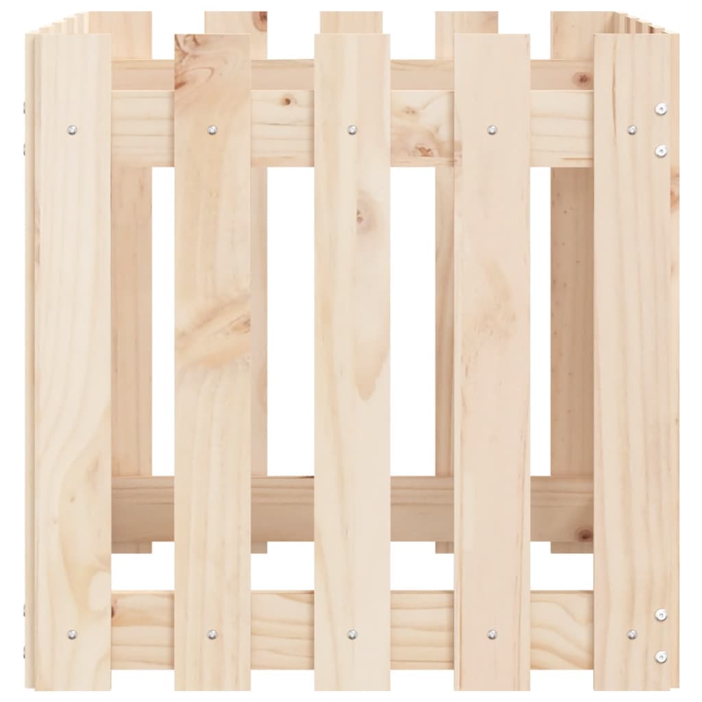 Fioriere in legno di pino design staccionata, set da 50
