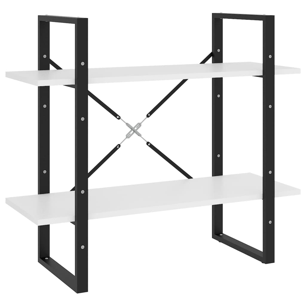 Bücherregal mit 2 Fächern aus Holz, 80 cm