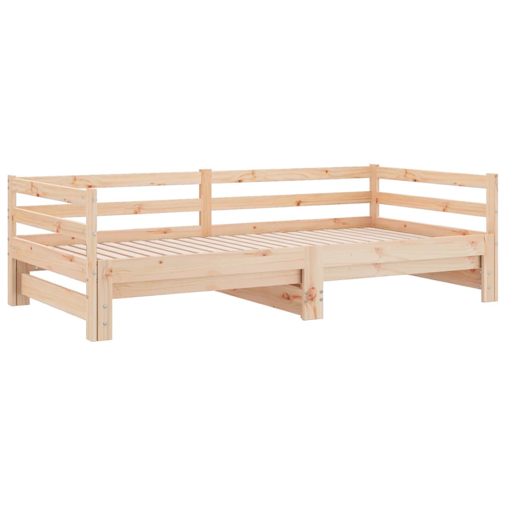 Ausziehbares Tagesbett Massivkiefer 2x 90x200 cm