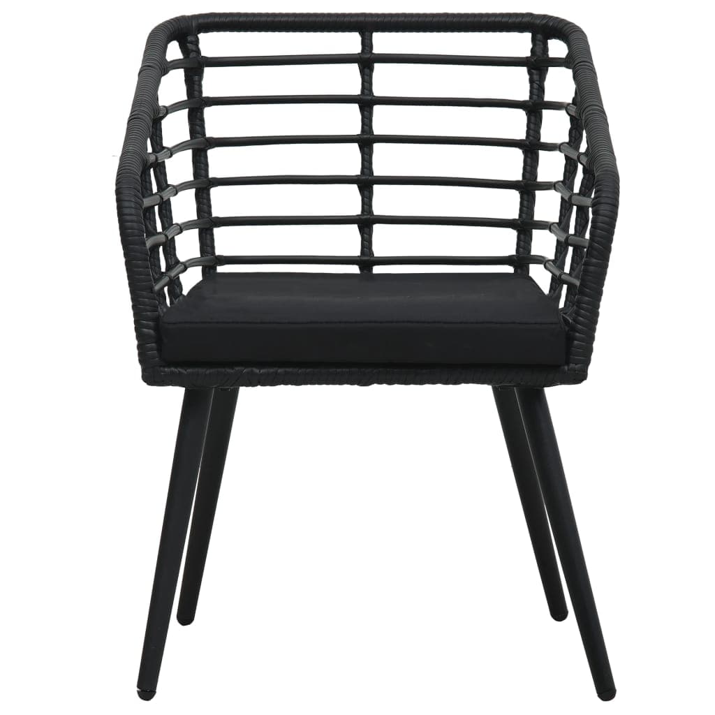 Bistro-Set aus Poly-Rattan, 3-teilig