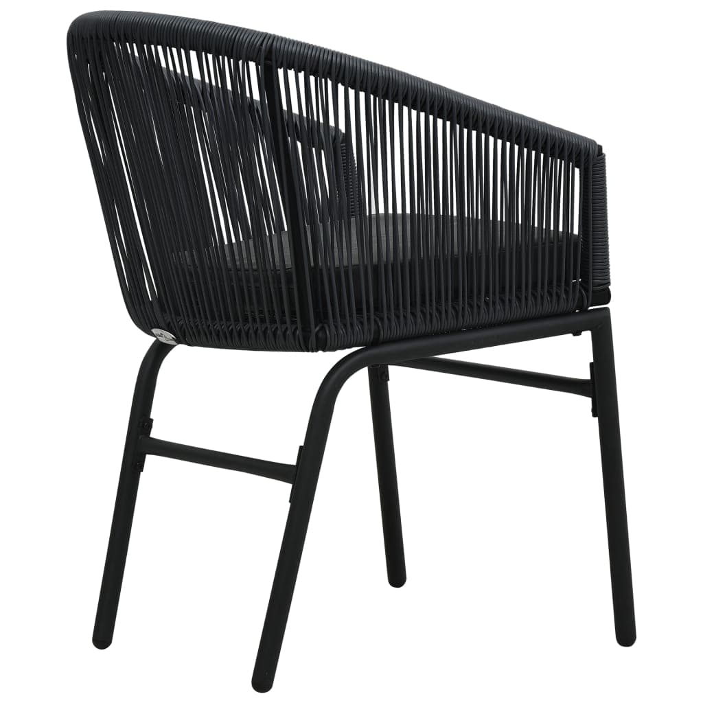 Set di 2 sedie da giardino in rattan PE