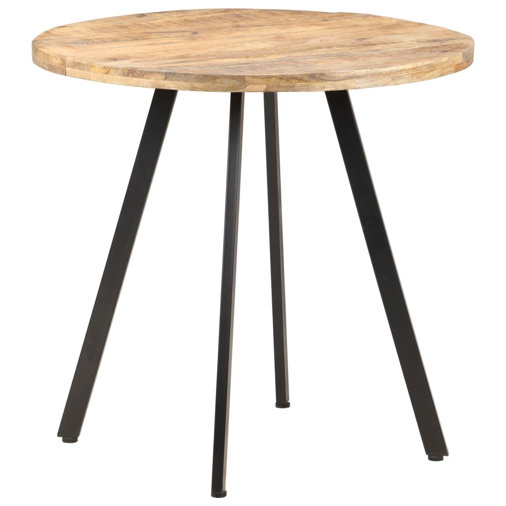 Esstisch 80 cm aus rauem Mangoholz, stabil