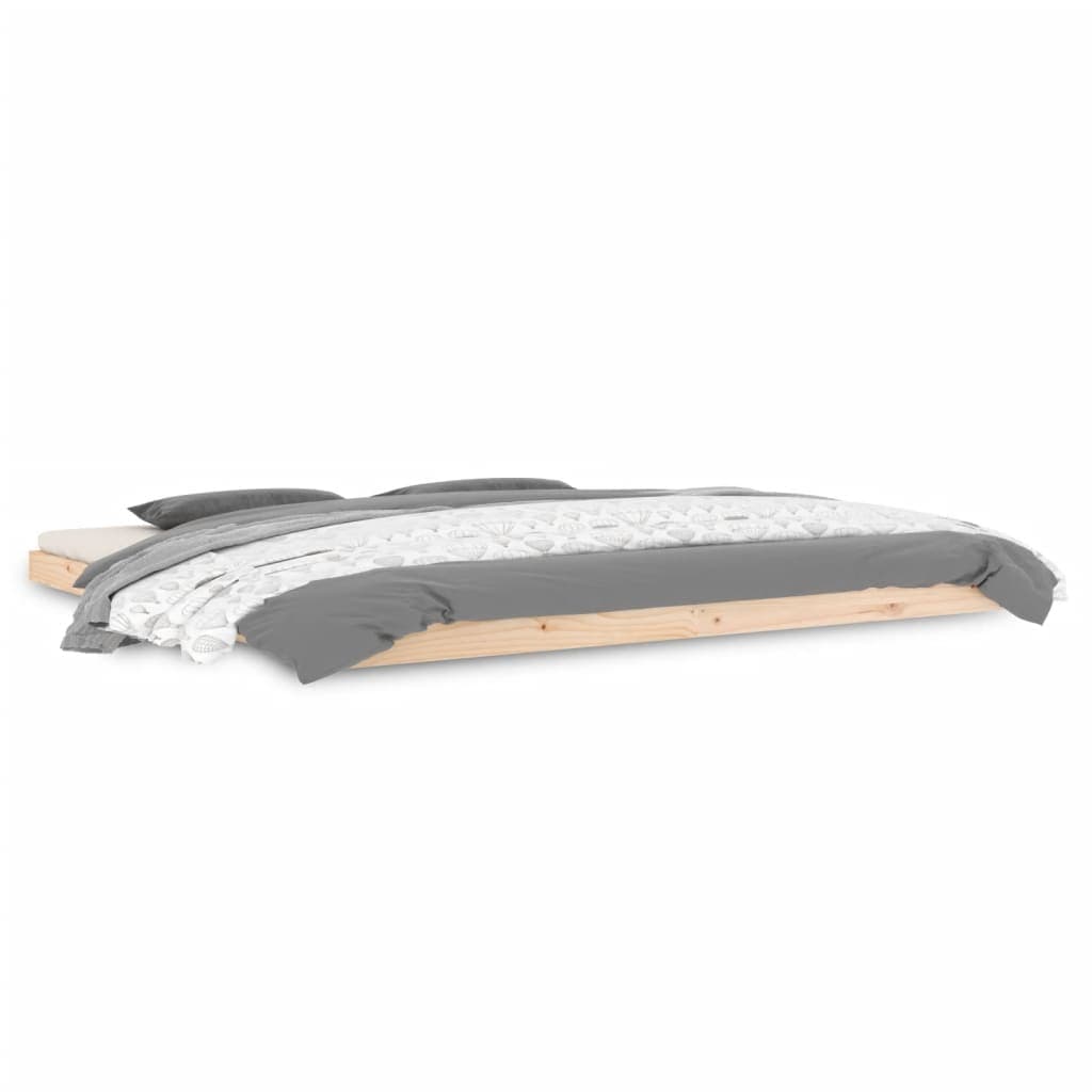 Cama de pino macizo