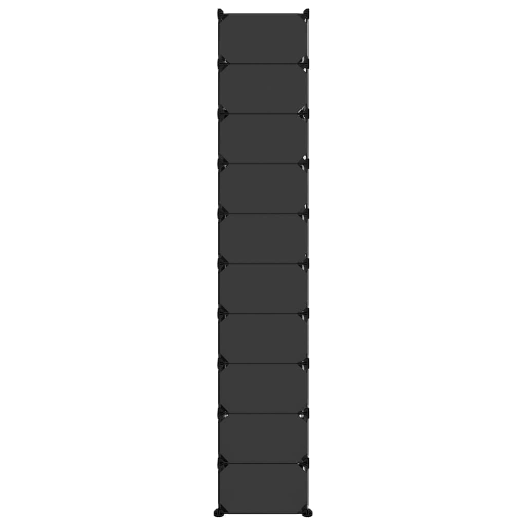 رف أحذية شفاف من PP 44 سم