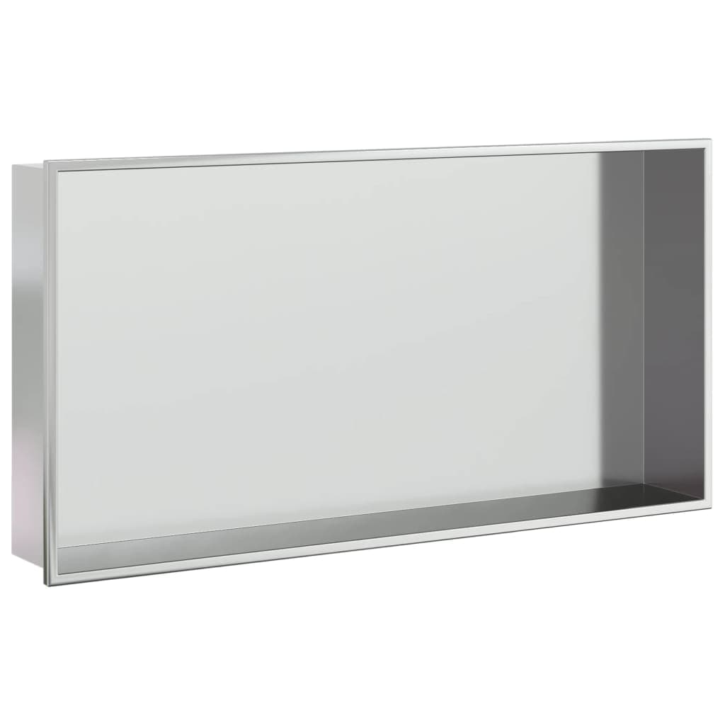 Estante de ducha de acero inoxidable cepillado 62 cm