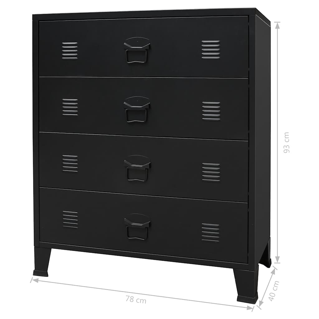 Industrie-Stil Schubladenschrank Kommode