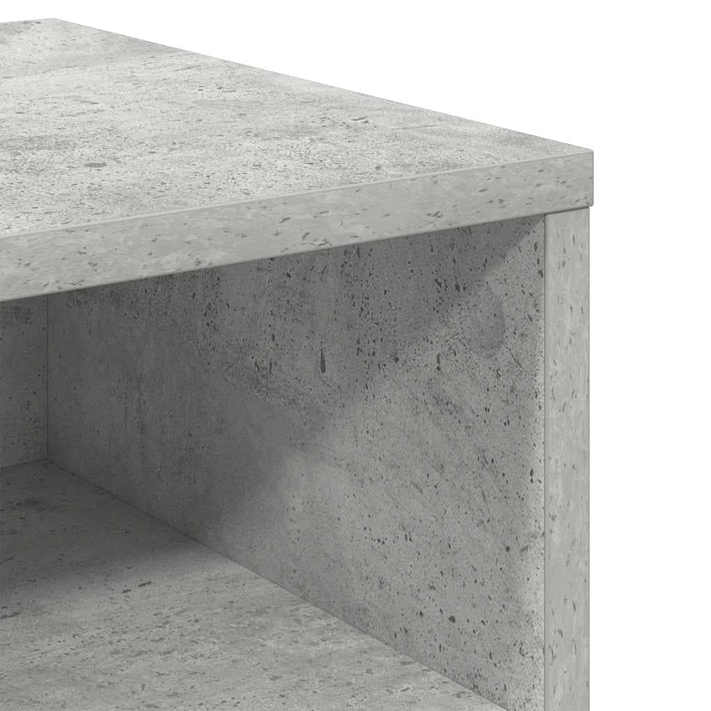 Nachttisch Betongrau 40 cm 2er Set Holzwerkstoff