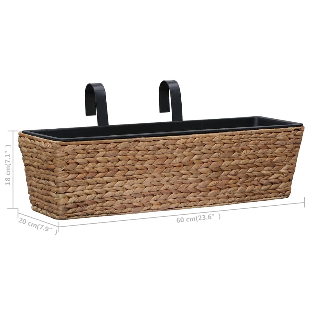 Set de 2 jardineras de jacinto de agua