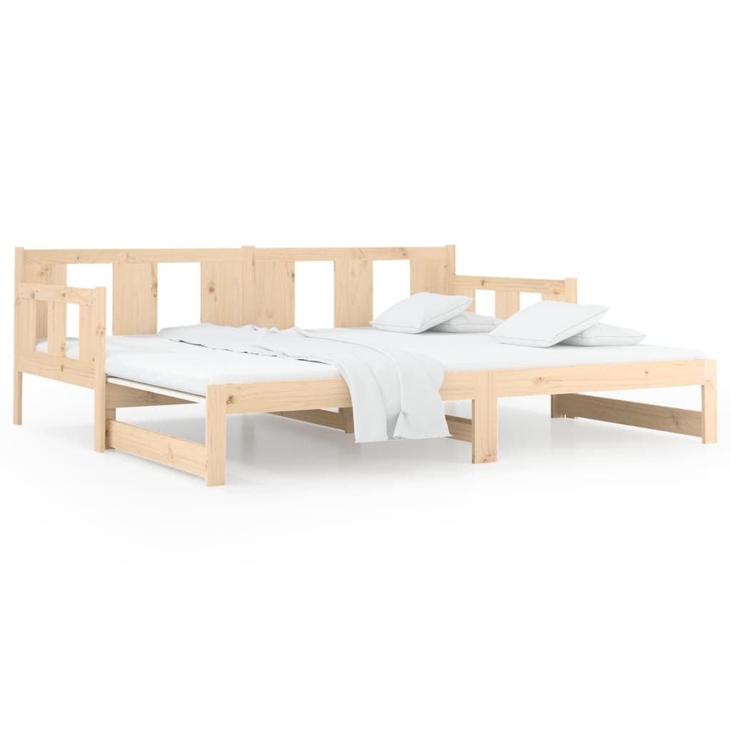 Ausziehbares Tagesbett Massivkiefer 2x 90x190 cm