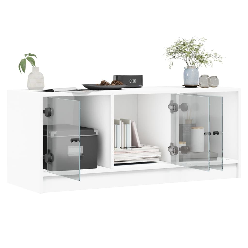 TV-Schrank mit Glastüren 102 cm