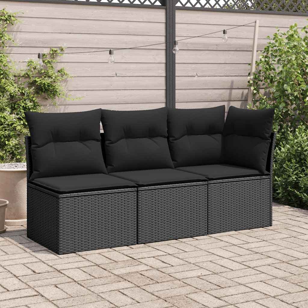 Gartenstuhl ohne Armlehnen Polyrattan mit Polster