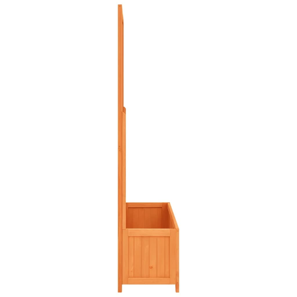 Graticcio con fioriera in legno di abete 70 cm
