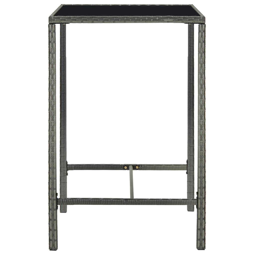 Tavolo da bar da giardino in polirattan, 70 cm