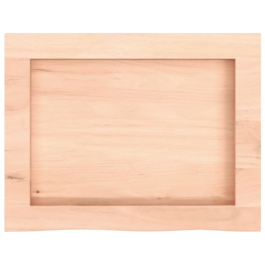 Waschtischplatte 40x30x2-4 cm Massivholz unbehandelt