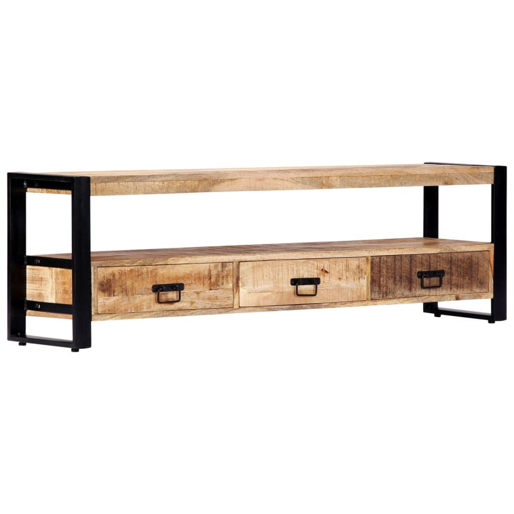 Mobile TV 150 cm in legno massiccio di mango