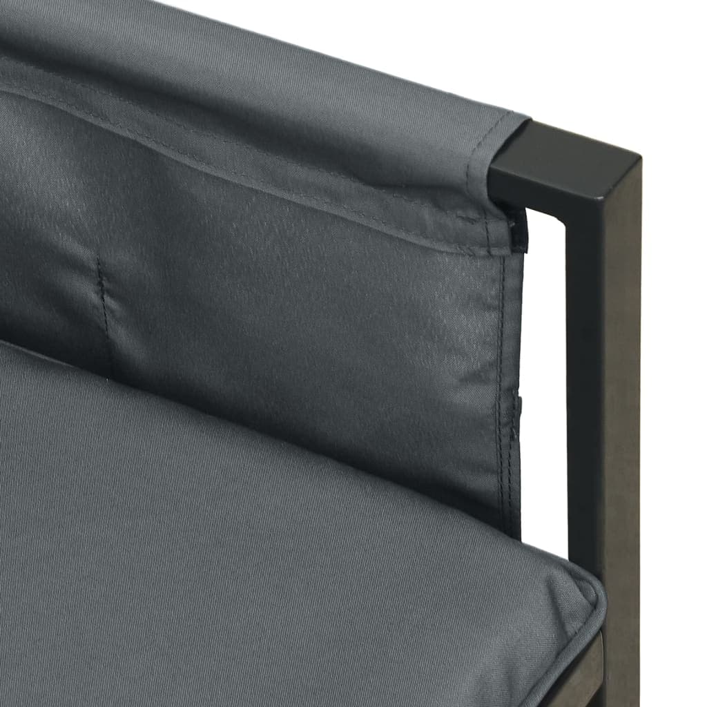 2-teiliges Garten-Lounge-Set, anthrazit
