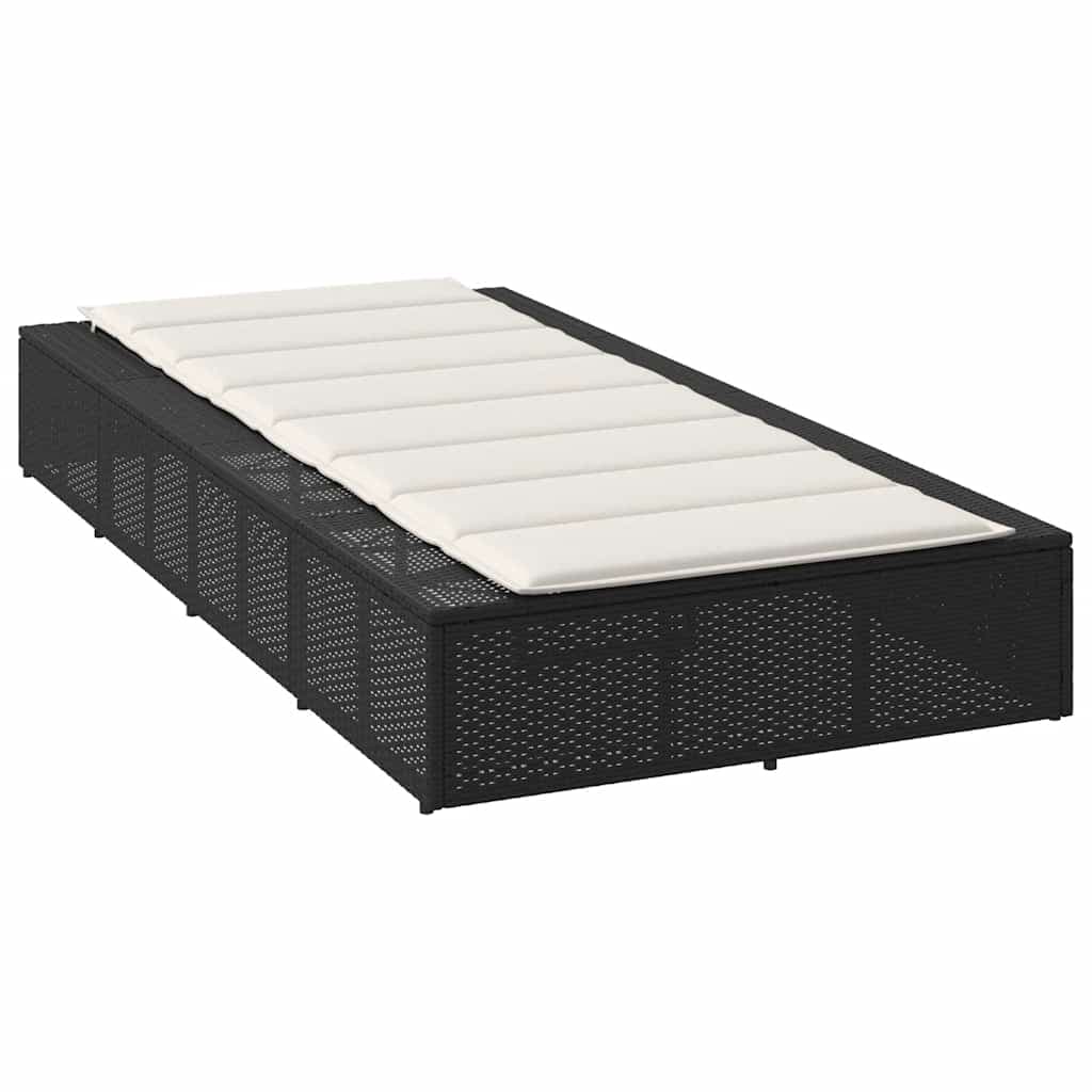 Lettino da sole in polirattan con cuscino flottante