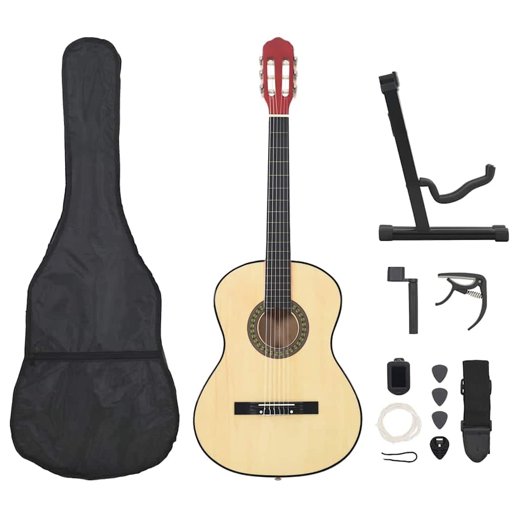 12-teiliges Klassikgitarren-Set für Anfänger 4/4