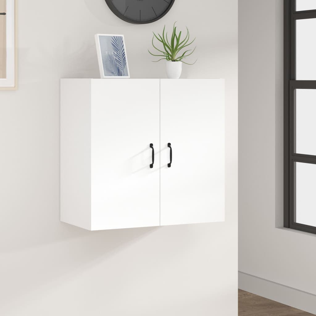 Pensile 60 cm grigio cemento in materiale legnoso