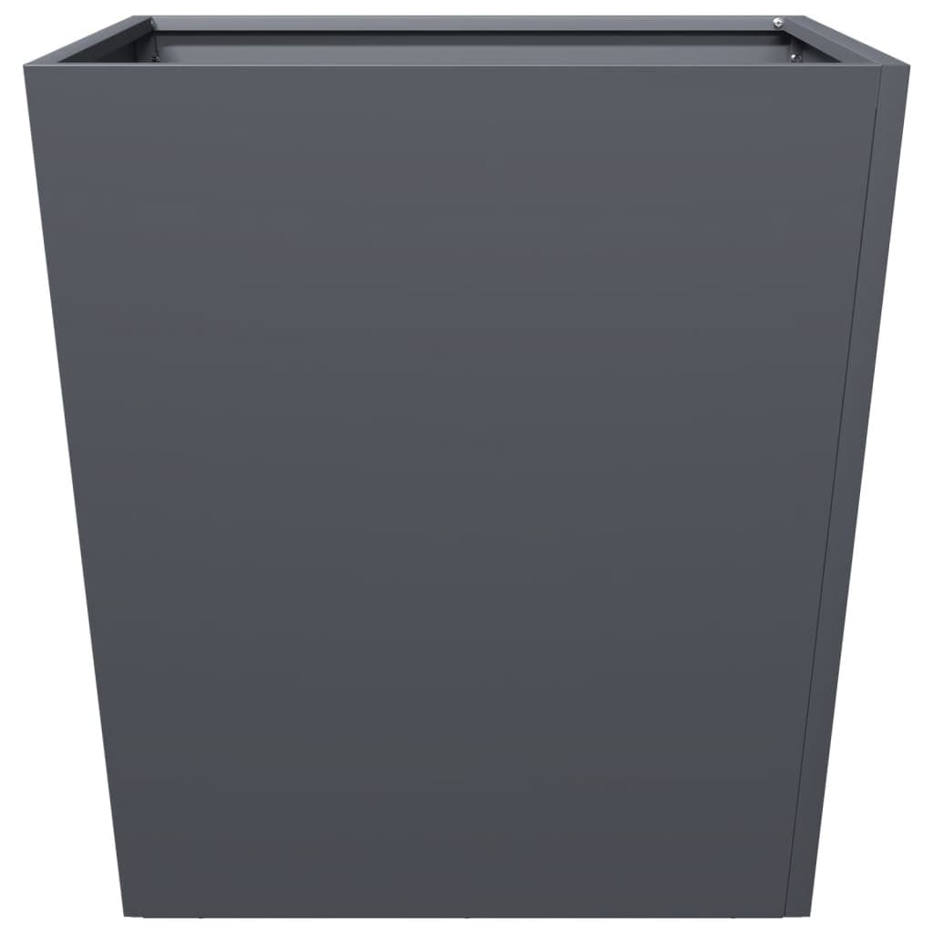 Set di 2 vasi per piante antracite 50 cm e 45 cm