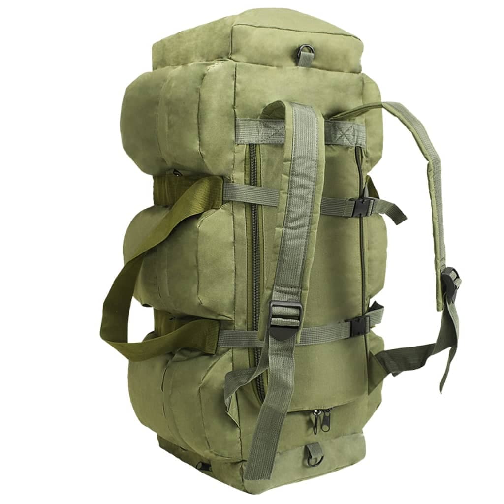 Sac voyage 3-en-1 style armée 45 L vert olive