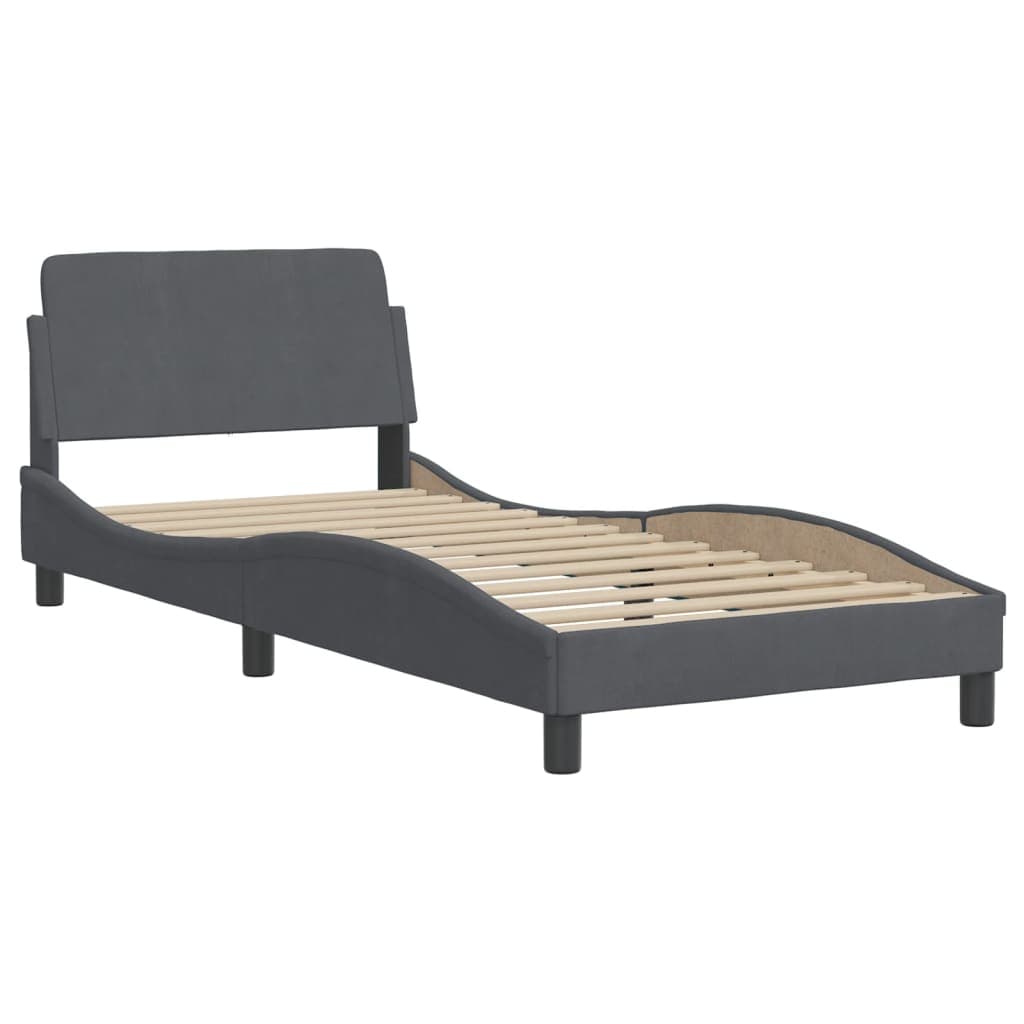 Bettgestell Dover aus Samt – Luxus Polsterbett